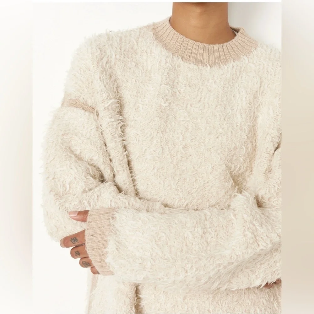NWOT Lauren Manoogian Sherpa Crewneck Baby Alpaca Sweater Size 3 / Large - Picture 7 of 7